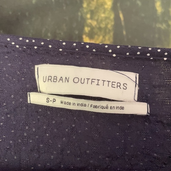 Navy Blue Polka Dot Dress - Picture 3 of 3